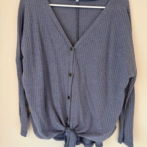 Thermal Tie Front Top